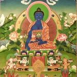 Acheter Thangka du Bouddha de la Médecine en ligne