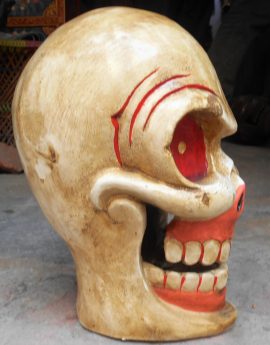 White Skull Statue