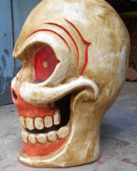 White Skull Statue