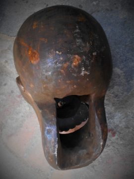 Antique Skull Statue