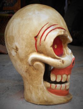Brown Skul Statue