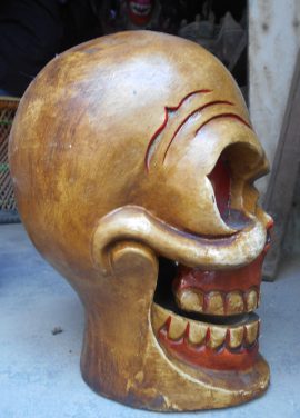 Brown Skul Statue