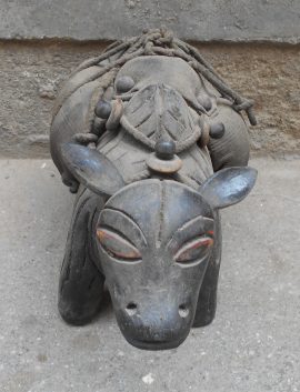 Wooden Yak Statue