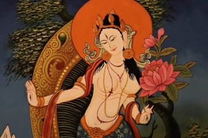 Thangka de Tara debout