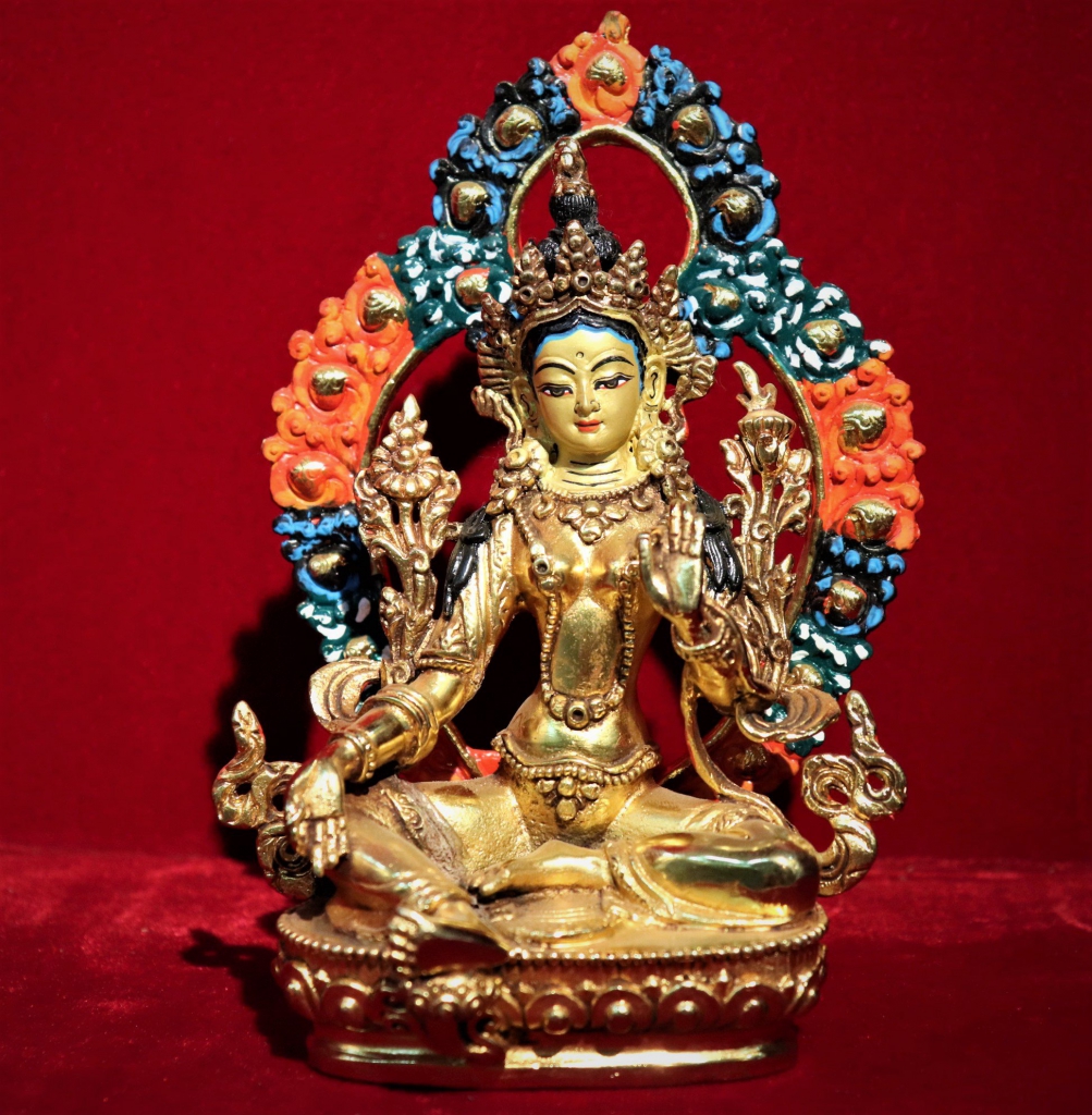 Green Tara statue