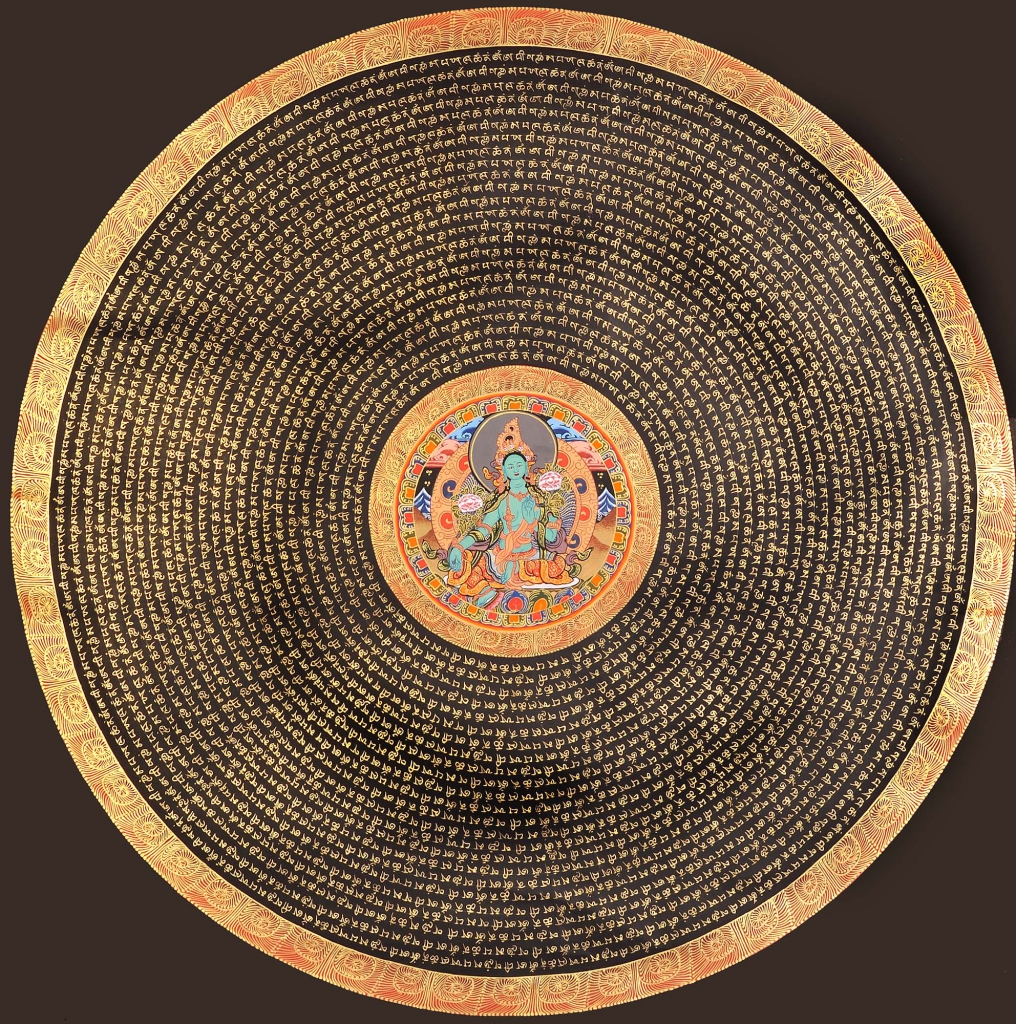 Green Tara Mantra Mandala