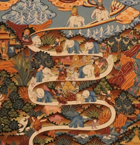 Thangka de méditation Samatha