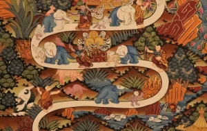 Thangka de méditation Samatha