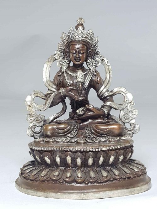 Statue of Vajrasattav with Double Lotus Base