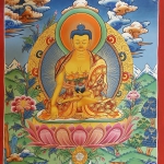 Hand painted Thangka of Shakyamuni Buddha