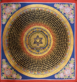 Om Mane Padme Hum Mandala Thangka