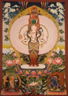 Thangka de Avalokitesvara Sahasrabhuja