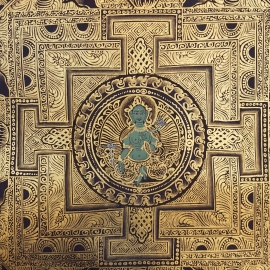 Le Mandala du Lotus de la Verte Tara Tibétaine