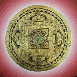 Le Mandala du Lotus de la Verte Tara Tibétaine