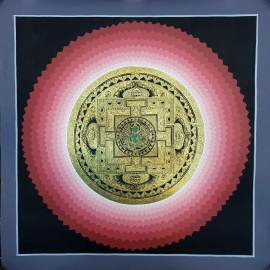Le Mandala du Lotus de la Verte Tara Tibétaine
