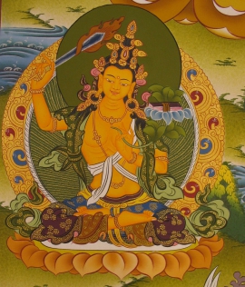 Thangka traditionnel de Chenrezig