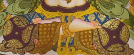 Thangka traditionnel de Chenrezig