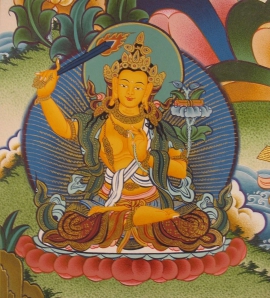 Thangka tibétain de Chenrezig – Dieu de la compassion