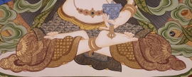 Thangka traditionnel de Chenrezig