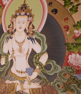 Thangka traditionnel de Chenrezig