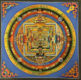 Le Mandala tibétain du Kalachakra bleu