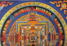 Blue Kalachakra Mandala