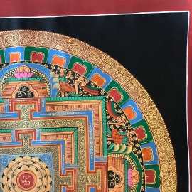 Om Tibetan Mantra Mandala