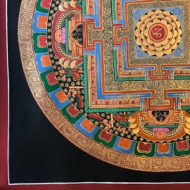 Om Tibetan Mantra Mandala