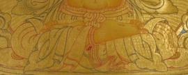 Thangka rituel tibétain de Chenrezig