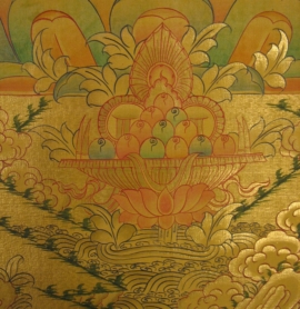 Thangka rituel tibétain de Chenrezig