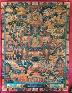 Thangka of Buddha Life Story