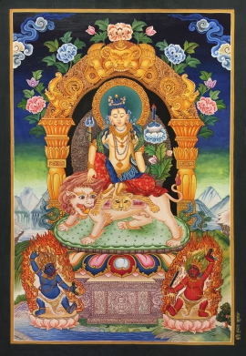 Lokeshvara con 2 Vajrapani