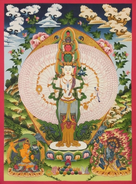 Thangka budista de Lokeshvara