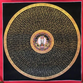 Avalokiteshvara Mantra Mandala Thangka