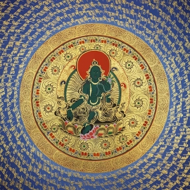 Art du Mandala de Mantra de Tara Verte