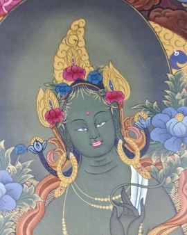Thangka de la Tara Verte
