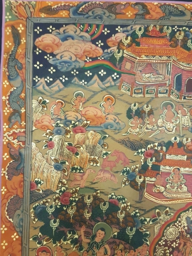 Historical Thangka &ndash; Life of Buddha