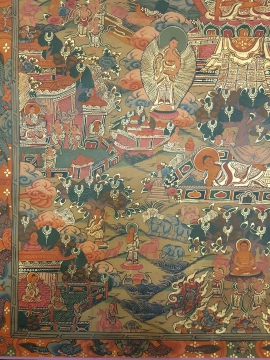 Historical Thangka &ndash; Life of Buddha