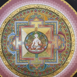 White Tara Lotus Ritual Mandala