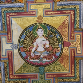 White Tara Lotus Ritual Mandala