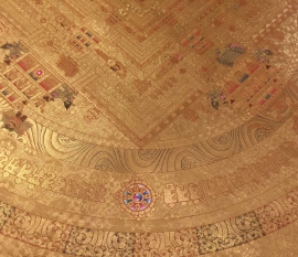 Le Mandala Traditionnel du Kalachakra Doré