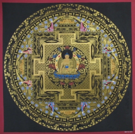 Mandala tibétain de Shakyamuni Bouddha