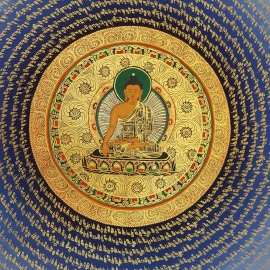 Le mantra mandala du Bouddha Shakyamuni tibétain