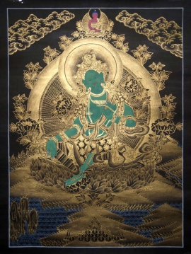 Thangka de la Mère Verte Tara