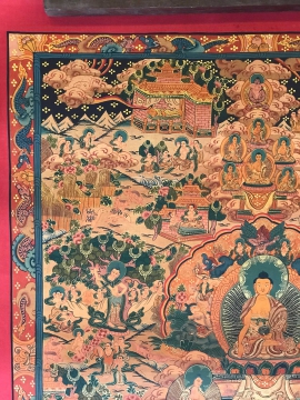 Buddha Life Story Tibetan Thangka