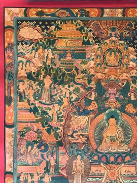 Thangka of Buddha Life Story