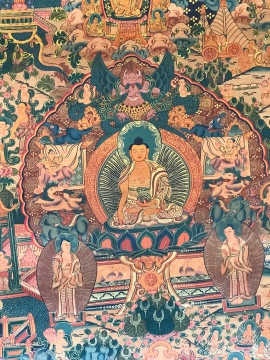 Thangka of Buddha Life Story