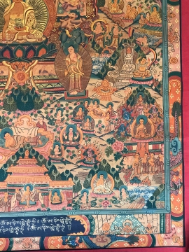 Thangka of Buddha Life Story