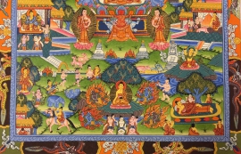 Buddha Life Story Tibetan Art