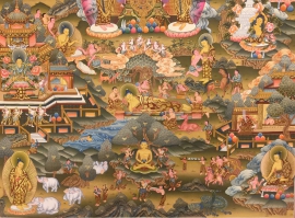 Buddha Life Story Master Piece Thangka